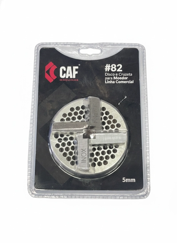 Kit Cruzeta Dupla e Disco Moedor CAF 82 5mm Inox
