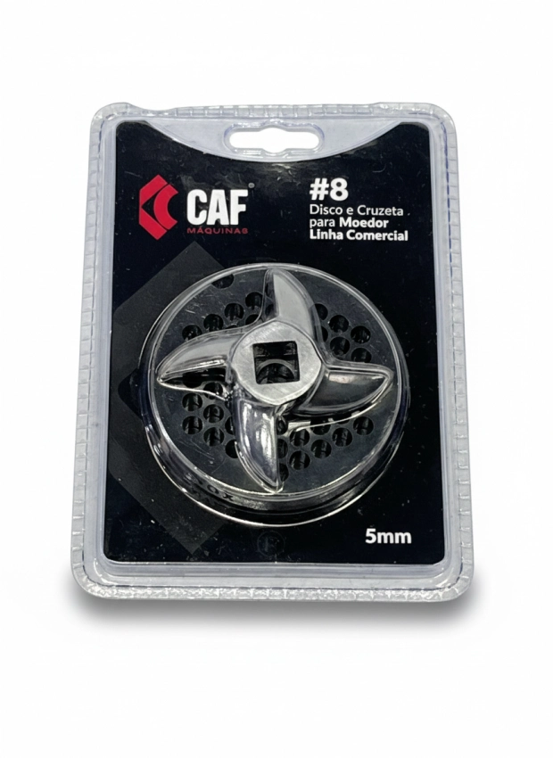 Kit Cruzeta e Disco Moedor CAF 8 5mm Inox