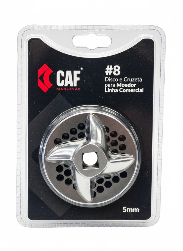 Kit Cruzeta e Disco Moedor CAF 8 5mm Inox